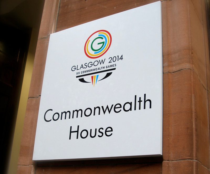 External Plaque for Glasgow 2014 Commonwealth Games