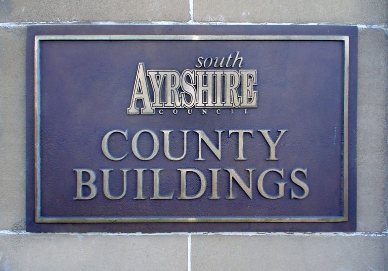 South Ayrshire County Buildings Plaque