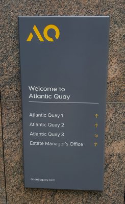 Corian Engraved Sign
