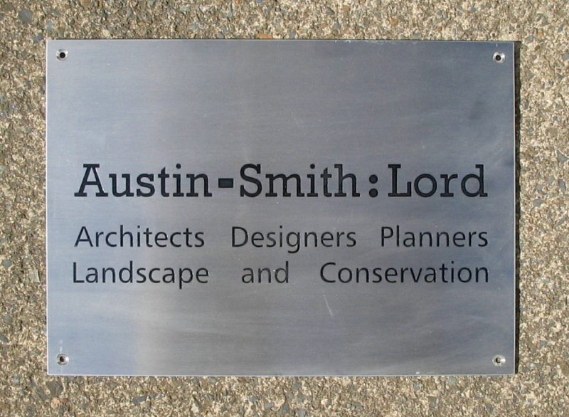 Austin Smith Stainless Steel Plaque