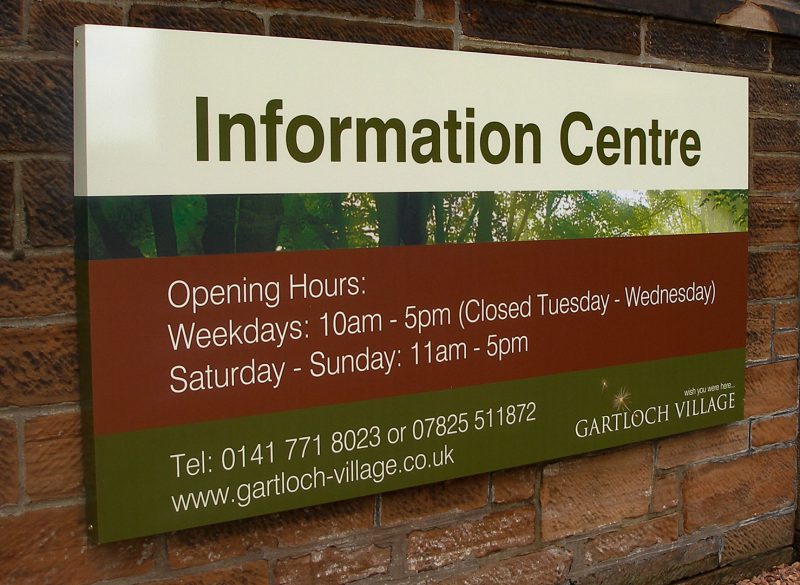 Gartloch Village Information Centre Signage