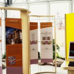 Display Stands with House Type Graphic Panels