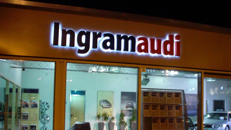 Ingram Audi Illuminated Letters Sigange