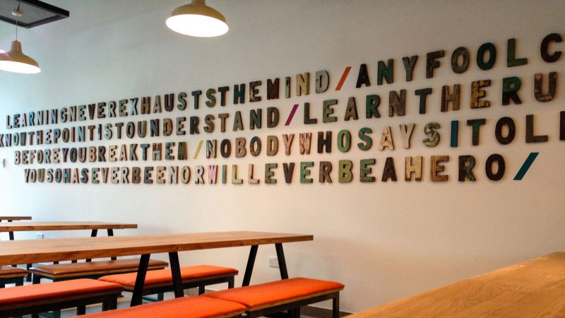 Levels Cafe 3D Sign Lettering
