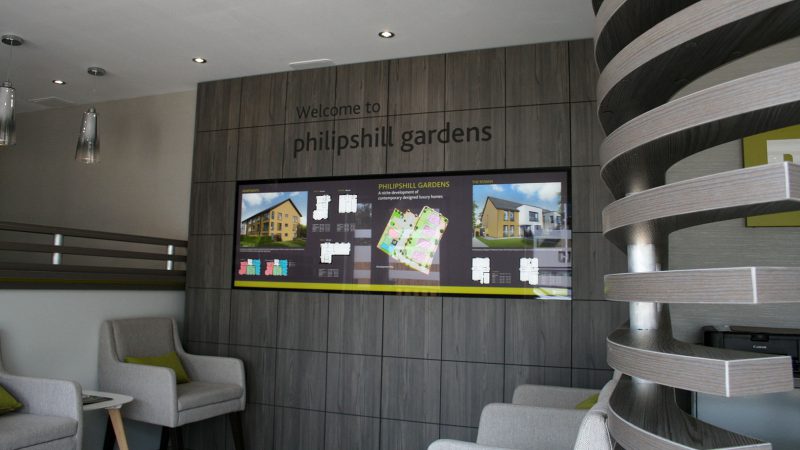 Merchant Homes Marketing Suite Display Graphics and Router Cut Lettering