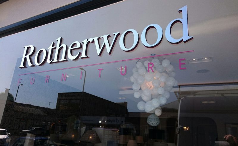 Rotherwood International 3D Window Signage