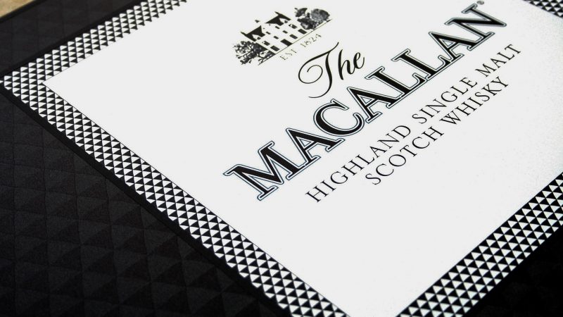 The Macallan Digitally Printed Illuminated Logo and Brand Pattern