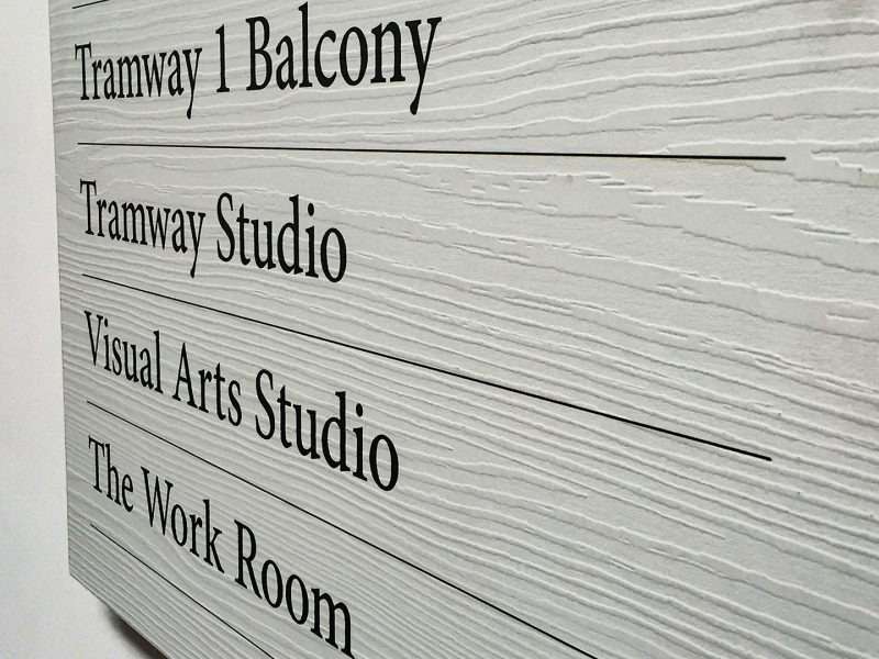 Tramway Theatre Digitally Printed Wooden Sign