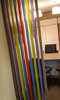 Multi-coloured Office Screen