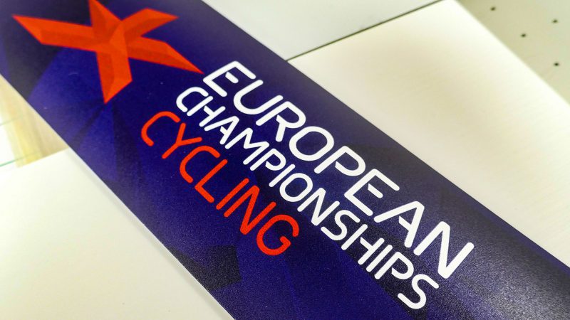 Large Vinyl Graphic for European Cycling Championships