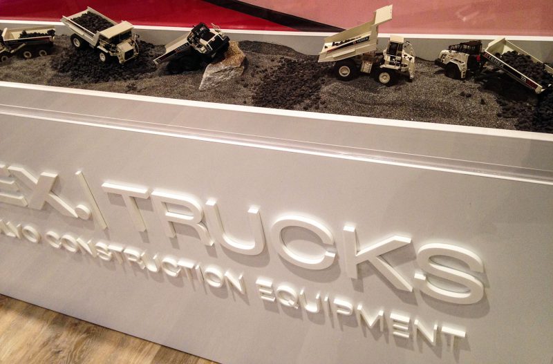 Models Trucks in Corian Display Case