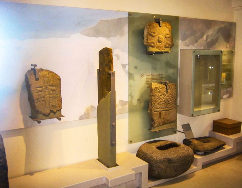 Exhibit of Ancient Stones at Whithorn Priory Museum