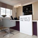 Simple Marketing Suite with Illuminated Feature Wall