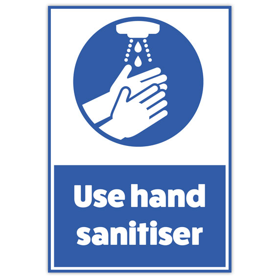 ‘Use Hand Sanitiser’ Window Sign