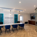 Stylish reception area for new marketing suite fitout